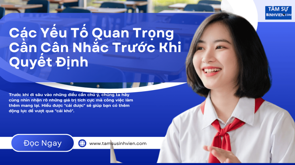 Sinh Viên Năm Mấy Thì Đi Làm Thêm? Lời Khuyên Toàn Diện Từ Chuyên Gia 3 Các Yếu Tố Quan Trọng Cần Cân Nhắc Trước Khi Quyết Định