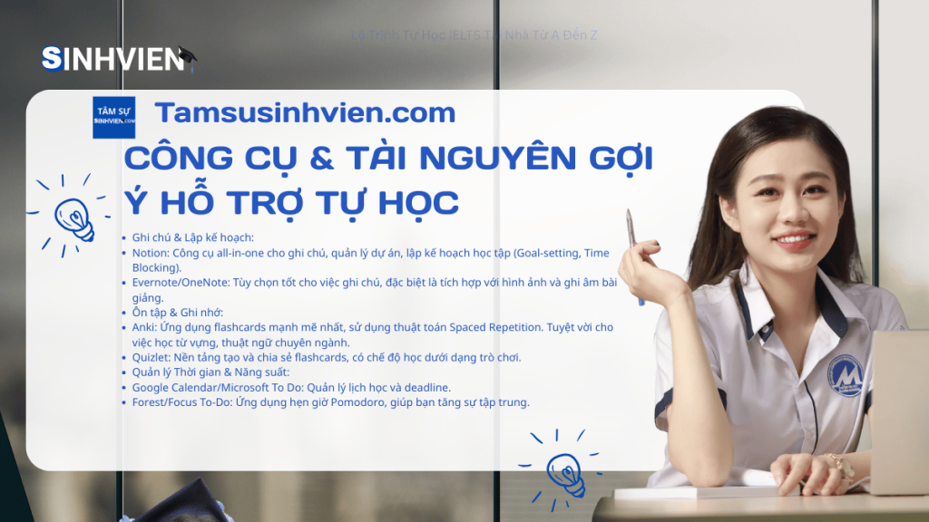 Công Cụ & Tài Nguyên Gợi Ý Hỗ Trợ Tự Học