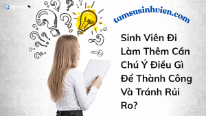 Sinh Viên Đi Làm Thêm Cần Chú Ý Điều Gì Để Thành Công Và Tránh Rủi Ro