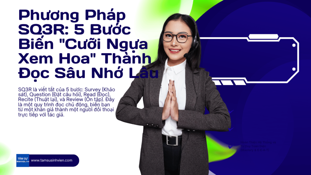 Đọc Mãi Không Nhớ? Khám Phá SQ3R vs các phương pháp đọc truyền thống Phương Pháp Đọc Truyền Thống! 3 Phương Pháp SQ3R 5 Bước Biến Cưỡi Ngựa Xem Hoa Thành Đọc Sâu Nhớ Lâu