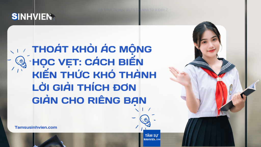 Thoát Khỏi Ác Mộng Học Vẹt: Cách Biến Kiến Thức Khó Thành Lời Giải Thích Đơn Giản Cho Riêng Bạn 1 Thoát Khỏi Ác Mộng Học Vẹt Cách Biến Kiến Thức Khó Thành Lời Giải Thích Đơn Giản Cho Riêng Bạn
